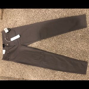 Gray skinny/straight leg pants